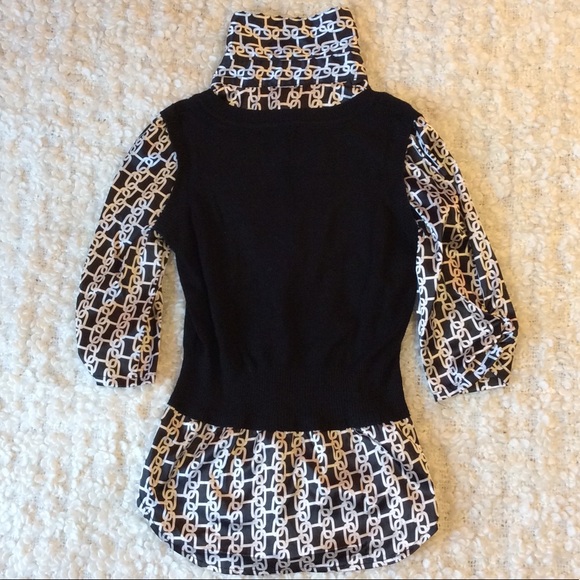 collared blouse with built in stretchy vest - Picture 3 of 4